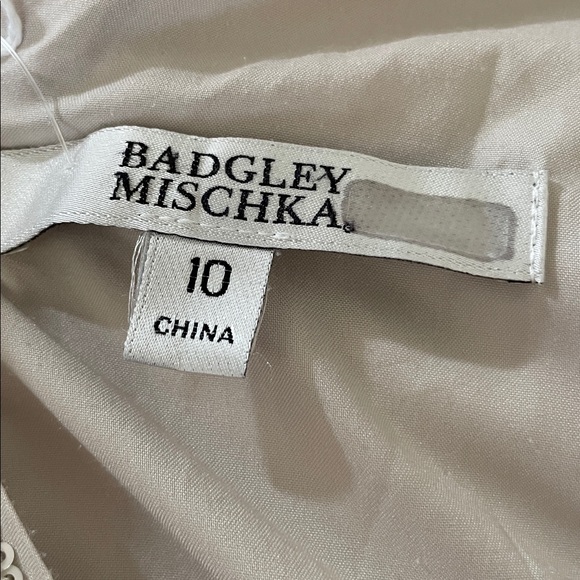 Badgley Mischka Ruffled Sequin Gown, 10 - Picture 6 of 16